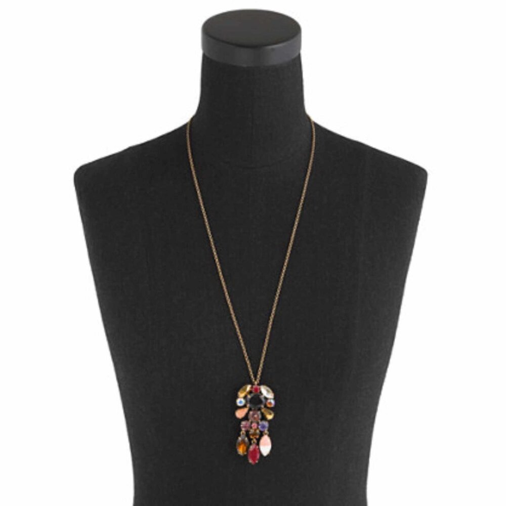 J. Crew Crystal Chandelier Pendant Necklace | Gorgeous | Color: Multi